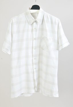 Vintage 90s short sleeve shirts in white