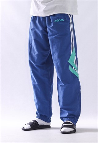 VINTAGE MENS ADIDAS LOGO TRACK SUIT TROUSERS JOGGER PANTS