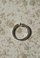 Sterling Silver Nose Ring with Hammered Cut 10mm