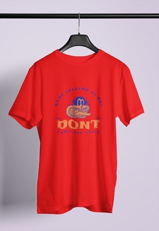 ROGER CARTOON RABIT CAT RED T-SHIRT TSHIRT TEE
