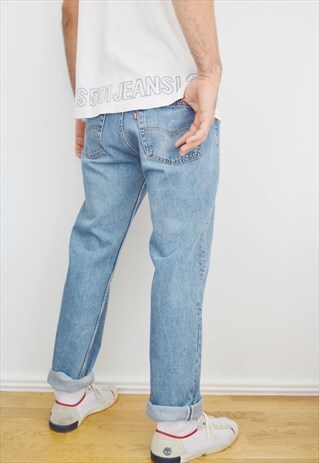 90'S LEVI'S 501 STONEWASHED JEANS MADE IN USA
