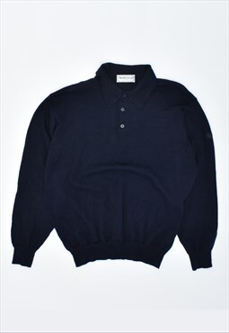 Vintage 90's Burberry Jumper Sweater Navy Blue