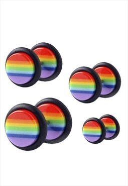 Classic Rainbow Coloured Fake Plug Unisex