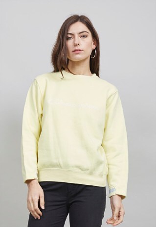 VINTAGE 90'S LEMON YELLOW CHAMPION SWEATSHIRT