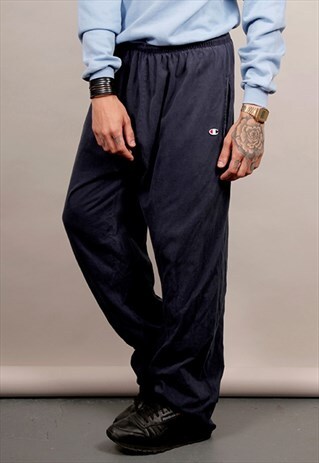 VINTAGE 90'S CHAMPION NAVY JERSEY JOGGERS