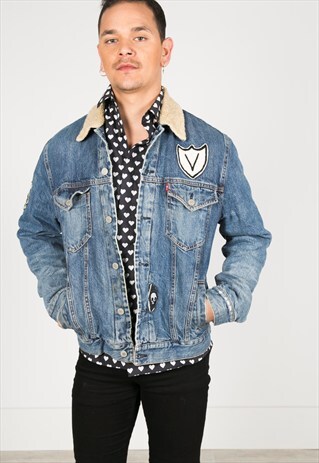 VINTAGE 80S LEVI'S WINTER BLANKET JACKET / R0176