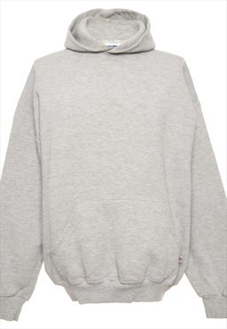 Vintage Grey Russell Athletic Hooded Sweatshirt - XL
