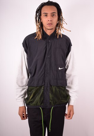 NIKE MENS VINTAGE JACKET XL BLACK 90S