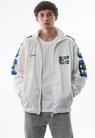 VINTAGE ADIDAS IVAN LENDL ATP TENNIS TRACKSUIT 90S WHITE