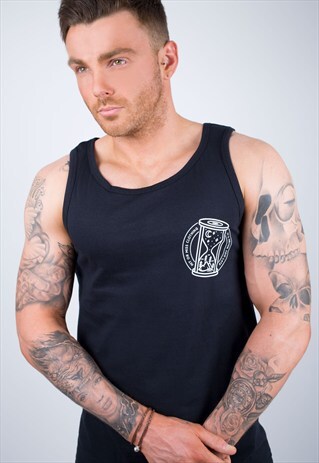 IT'S NEVER TOO LATE BLACK VEST
