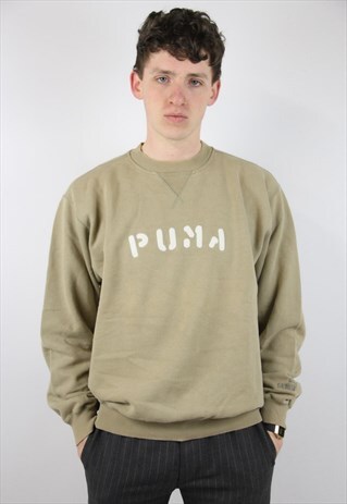 VINTAGE PUMA BEIGE 90'S SWEATSHIRT