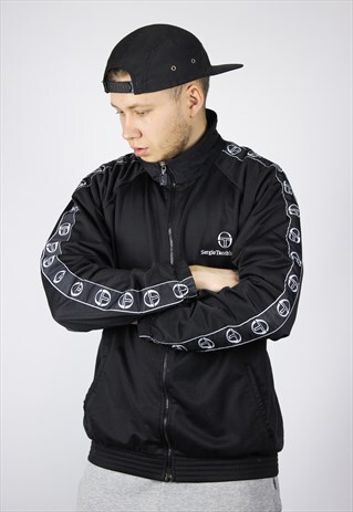 VINTAGE MENS SERGIO TACCHINI STRIPES TRACK TOP JACKET