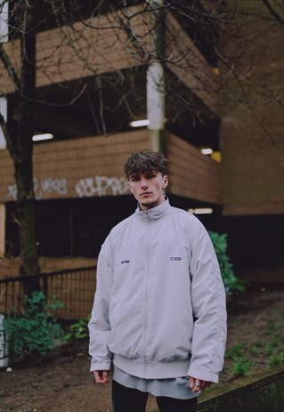 VINTAGE SOFT GREY 90S LOTTO JACKET