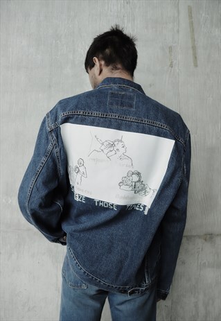 UNISEX HAND PAINTED DISCOVERY DENIM JACKET