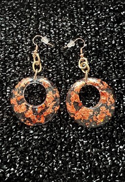 Rose Gold Foil Earrings