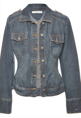 BEYOND RETRO VINTAGE TOMMY HILFIGER DENIM JACKET - M