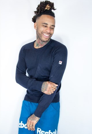 RARE FILA JUMPER BLUE