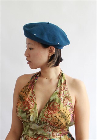 TEAL DIAMONTE BERET