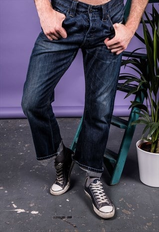 VINTAGE LEVI'S 512 JEANS IN BLUE DENIM