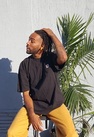 90S WORKWEAR FADED BLACK SHORT SLEEVE TEE XL