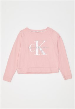 Vintage 00's Y2K Calvin Klein Sweatshirt Jumper Pink