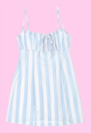 ROKIT ORIGINALS VINTAGE STRIPE FABRIC 90S KAT DRESS