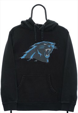 Vintage NFL Carolina Panthers Graphic Black Hoodie Womens