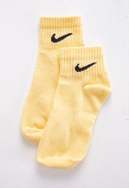 Custom Unisex Nike Honey Yellow Low Socks