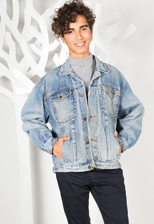 VINTAGE 80'S WRANGLER DENIM JACKET / S0282