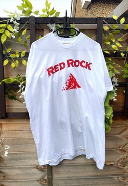 Vintage screenstars 1990s white T-shirt red rock XL 