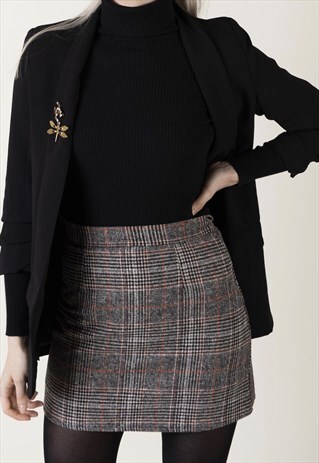 MIA - MINI CHECK WOMAN SKIRT