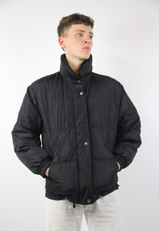 VINTAGE FILA BLACK PUFFER JACKET