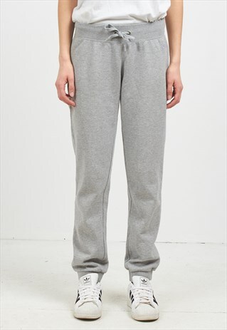 VINTAGE RETRO GREY CHAMPION TRACK BOTTOMS JOGGERS