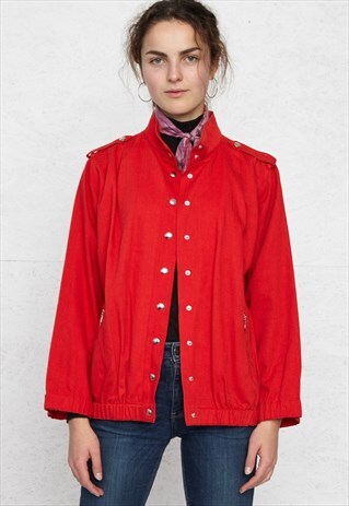 VINTAGE RED BETTY BARCLAY JACKET