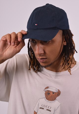 VINTAGE TOMMY HILFIGER CAP NAVY BLUE