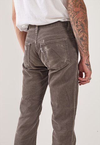VINTAGE LEVIS FLARED LEG CORDUROY TROUSERS