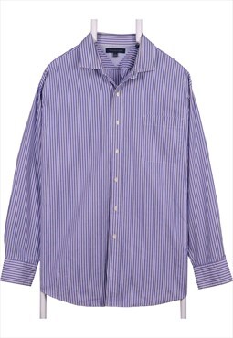 Tommy Hilfiger 90's Striped Button Up Long Sleeve Shirt XXLa