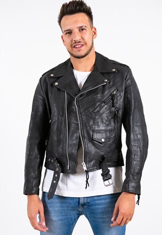 VINTAGE 80S AVELINAS LEATHER JACKET / S6932