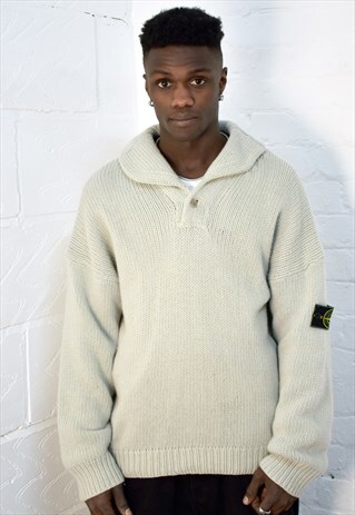 RARE VINTAGE STONE ISLAND BUTTON DOWN JUMPER