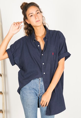 VINTAGE 80S POLO RALPH LAUREN SHIRT / R4120C400