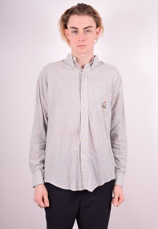 CHAPS RALPH LAUREN MENS VINTAGE SHIRT MEDIUM MULTI 90S