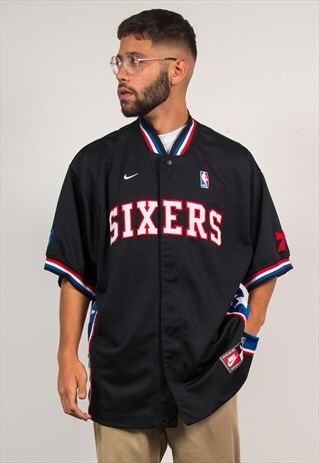 VINTAGE NIKE TRACKSUIT JACKET NBA PHILADELPHIA 76ERS