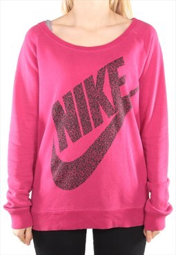Nike - Pink Graphic Crewneck Sweatshirt - Medium