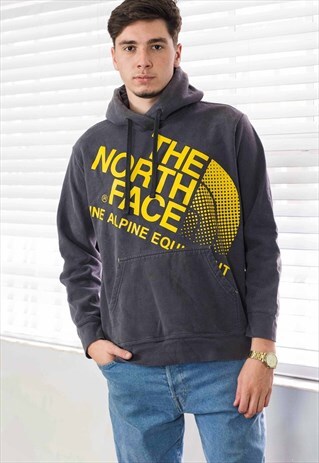 VINTAGE THE NORTH FACE HOODIE SWEATSHIRT LOGO 90S L 22.7