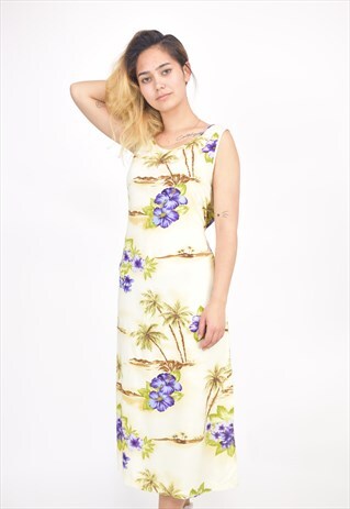 VINTAGE 90'S JANE ASHLEY BEACH MAXI DRESS