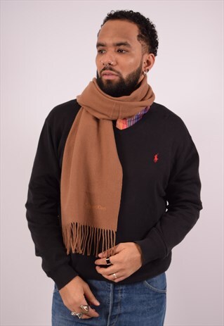 VINTAGE CALVIN KLEIN SCARF KHAKI