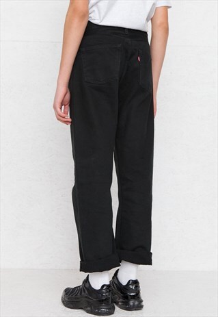 VINTAGE BLACK LEVI'S 751 FIT DENIM JEANS