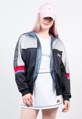 90'S ASICS BLACK TRACKSUIT TOP JACKET