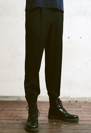 VINTAGE FORMAL TROUSERS WITH STRIPE
