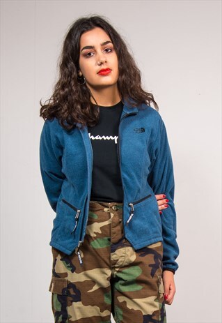 RETRO 90'S BLUE NORTH FACE FLEECE JACKET